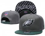 Cheap Eagles Team Logo Gray Green Adjustable Hat TX