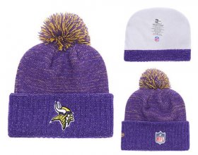 Cheap NFL Minnesota Vikings Logo Stitched Knit Beanies 011