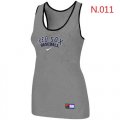 Wholesale Cheap Women's Nike Boston Red Sox Tri-Blend Racerback Stretch Tank Top Light Grey