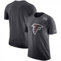 Wholesale Cheap NFL Men's Atlanta Falcons Nike Anthracite Crucial Catch Tri-Blend Performance T-Shirt