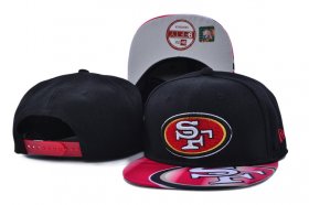 Cheap 49ers Team Logo Black Adjustable Hat SF