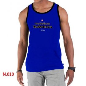 Wholesale Cheap Men\'s Nike NFL Baltimore Ravens Sideline Legend Authentic Logo Tank Top Blue_1