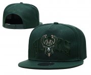 Cheap 2021 NBA Milwaukee Bucks Hat TX326