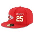 Cheap Kansas City Chiefs #25 Jamaal Charles Snapback Cap NFL Player Red with White Number Stitched Hat