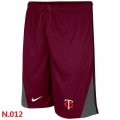 Wholesale Cheap Nike MLB Minnesota Twins Performance Training Shorts Red