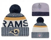 Cheap NFL Los Angeles Rams Logo Stitched Knit Beanies 002