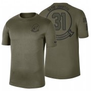 Wholesale Cheap Arizona Cardinals #31 David Johnson Olive 2019 Salute To Service Sideline NFL T-Shirt