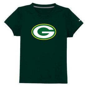 Wholesale Cheap Green Bay Packers Sideline Legend Authentic Logo Youth T-Shirt Dark Green