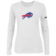 Wholesale Cheap Women's Nike Buffalo Bills Of The City Long Sleeve Tri-Blend NFL T-Shirt White