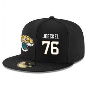 Cheap Jacksonville Jaguars #76 Luke Joeckel Snapback Cap NFL Player Black with White Number Stitched Hat