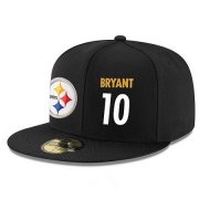 Cheap Pittsburgh Steelers #10 Martavis Bryant Snapback Cap NFL Player Black with White Number Stitched Hat