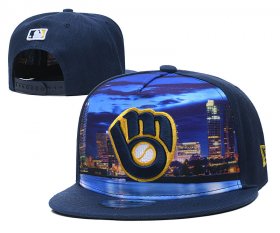 Cheap Milwaukee Brewers Stitched Snapback Hats 006