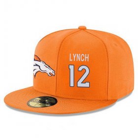 Cheap Denver Broncos #12 Paxton Lynch Snapback Cap NFL Player Orange with White Number Stitched Hat