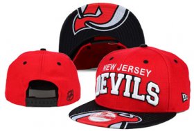 Cheap NHL New Jersey Devils Team Logo Red Snapback Adjustable Hat