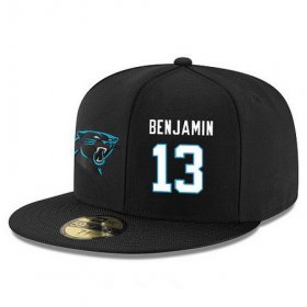 Cheap Carolina Panthers #13 Kelvin Benjamin Snapback Cap NFL Player Black with White Number Stitched Hat