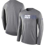 Wholesale Cheap Indianapolis Colts Nike Sideline Seismic Legend Long Sleeve T-Shirt Charcoal