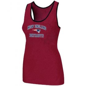 Wholesale Cheap Women\'s Nike New England Patriots Heart & Soul Tri-Blend Racerback Stretch Tank Top Red