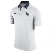 Wholesale Cheap Men's Tampa Bay Rays Nike White Authentic Collection Dri-FIT Elite Polo