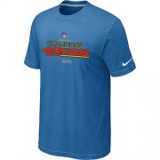 Wholesale Cheap Men's Nike San Francisco 49ers 2012 NFC Conference Champions Trophy Collection Long T-Shirt Light Blue