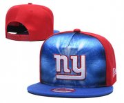 Cheap New York Giants Team Logo Royal Red Adjustable Leather Hat TX1