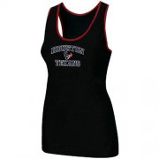 Wholesale Cheap Women's Nike Houston Texans Heart & Soul Tri-Blend Racerback Stretch Tank Top Black