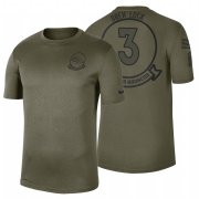 Wholesale Cheap Denver Broncos #3 Drew Lock Olive 2019 Salute To Service Sideline NFL T-Shirt