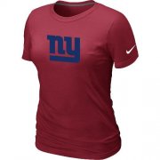 Wholesale Cheap Women's NFL New York Giants Sideline Legend Authentic Logo T-Shirt Red