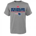 Wholesale Cheap Youth New England Patriots Heather Gray 2015 AFC North Division Champions Next Level T-Shirt