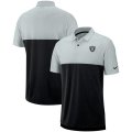 Wholesale Cheap Las Vegas Raiders Nike Sideline Early Season Performance Polo Gray Black