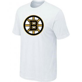 Wholesale Cheap Boston Bruins Big & Tall Logo White NHL T-Shirt