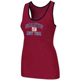 Wholesale Cheap Women\'s Nike New York Giants Heart & Soul Tri-Blend Racerback Stretch Tank Top Red