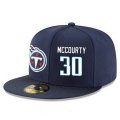 Cheap Tennessee Titans #30 Jason McCourty Snapback Cap NFL Player Navy Blue with White Number Stitched Hat