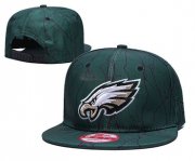 Cheap Eagles Team Logo Green Adjustable Hat TX