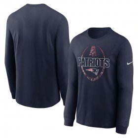 Wholesale Cheap New England Patriots Nike Icon Legend Performance Long Sleeve T-Shirt Navy