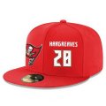 Cheap Tampa Bay Buccaneers #28 Vernon Hargreaves III Snapback Cap NFL Player Red with White Number Stitched Hat