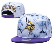 Cheap Vikings Team Logo Smoke Purple Adjustable Hat TX