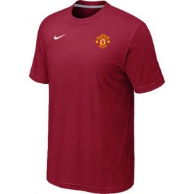 Wholesale Cheap Nike Manchester United Soccer T-Shirt Red