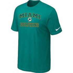 Wholesale Cheap Nike NFL Miami Dolphins Heart & Soul NFL T-Shirt Teal Green