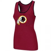 Wholesale Cheap Women's Nike Washington Redskins Big Logo Tri-Blend Racerback Stretch Tank Top Red