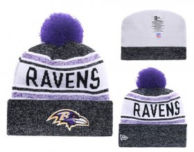 Cheap NFL Baltimore Ravens Logo Stitched Knit Beanies 019