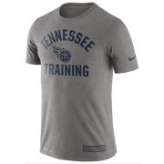 Wholesale Cheap Men's Tennessee Titans Nike Heathered Gray Training Performance T-Shirt