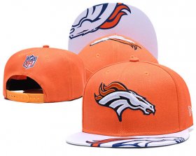 Cheap Broncos Team Logo Orange White Adjustable Hat TX