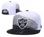 Cheap Raiders Team Logo White Black Adjustable Hat GS