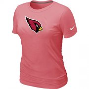 Wholesale Cheap Women's Nike Arizona Cardinals Pink Logo T-Shirt