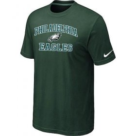 Wholesale Cheap Nike NFL Philadelphia Eagles Heart & Soul NFL T-Shirt Dark Green