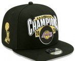 Cheap Men's Los Angeles Lakers New Black 2020 NBA Finals Champions Snapback Hat