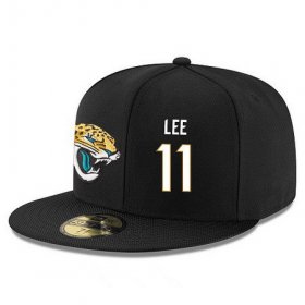 Cheap Jacksonville Jaguars #11 Marqise Lee Snapback Cap NFL Player Black with White Number Stitched Hat