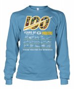 Wholesale Cheap Green Bay Packers 100 Seasons Memories Long Sleeve T-Shirt Light Blue