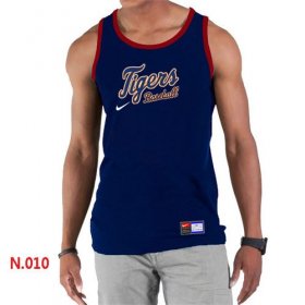 Wholesale Cheap Men\'s Nike Detroit Tigers Home Practice Tank Top Blue