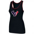 Wholesale Cheap Women's Nike Houston Texans Big Logo Tri-Blend Racerback Stretch Tank Top Black